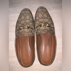 Brown Coach Mules